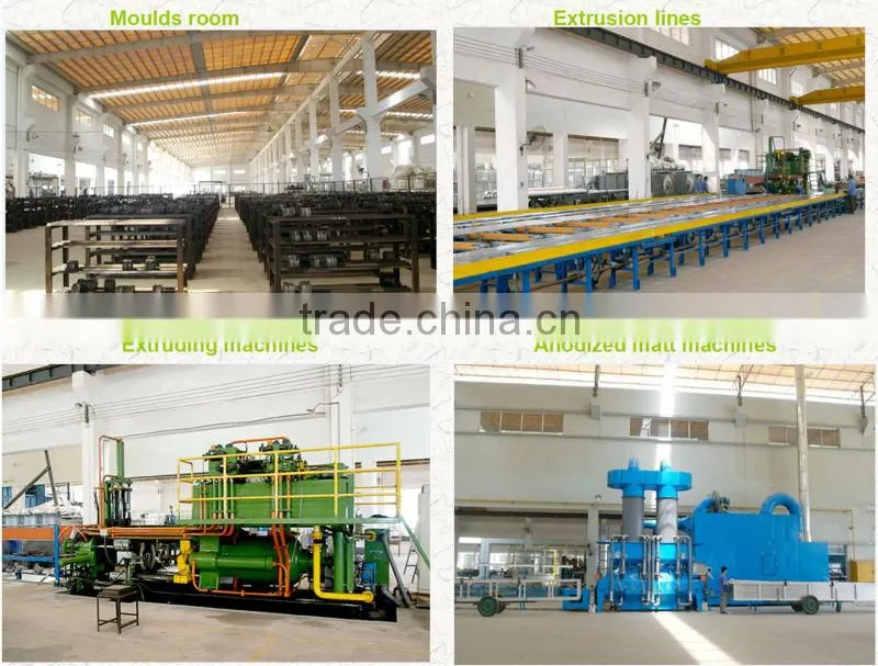 Window & Door, Curtain Wall, Heatsink, LED, Solar Frame, Furniture 6063-T5 Powder Coating Aluminium Profile