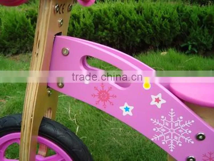 2016 Natural Wood Balance Bike For Toddlers