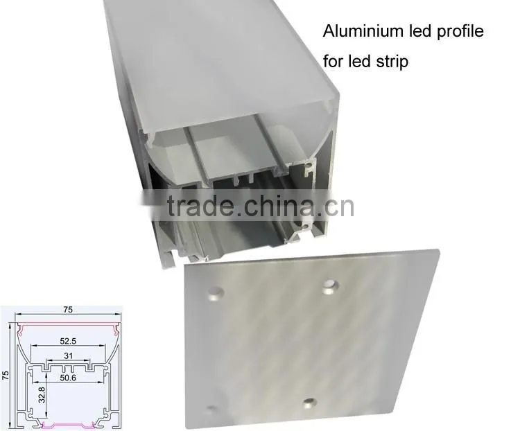 Shenzhen factory new developing aluminium led profile for suspending