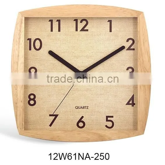 12inch rectangle wooden wall clock decoration items square fashional clock