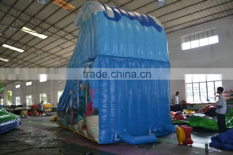 SUNJOY 2016 high quality inflatable playground slide inflatable super slide for sale