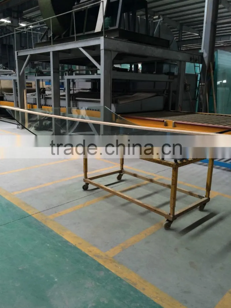 Bend tempered laminated glass