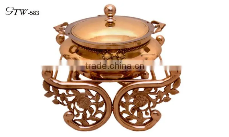 wholesale stainless steel 2 tiers chaffing dish buffet food warmer
