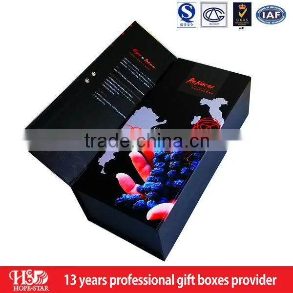 Hot selling factory price custom box / wine gift box / wine packaging box for red wine packing