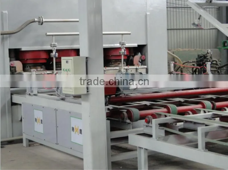 Automatical Short cycle melamine laminating hot press production line