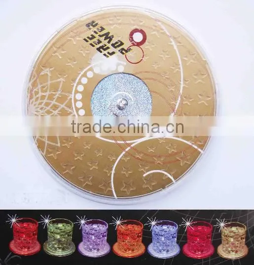 High quality colorful LED flash coaster /flash frink coaster/led flash bottle coaster