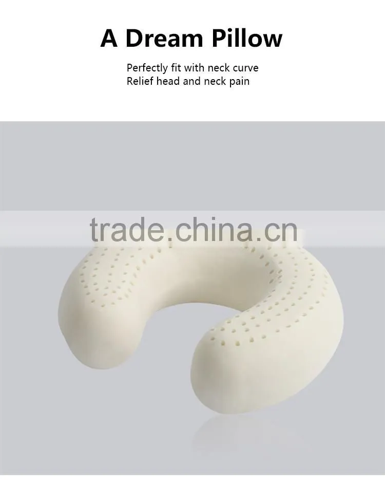 XD-KO006 70D latex foam pillow/travel neck pillow/hoodie pillow with size 28*28*12