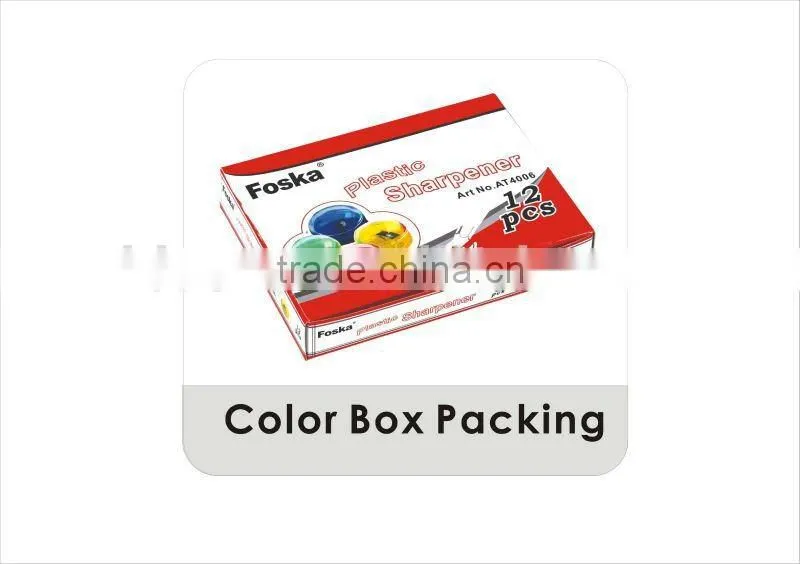 Different Colors 2 Holes Round Plastic Pencil Sharpener/two hole sharpener