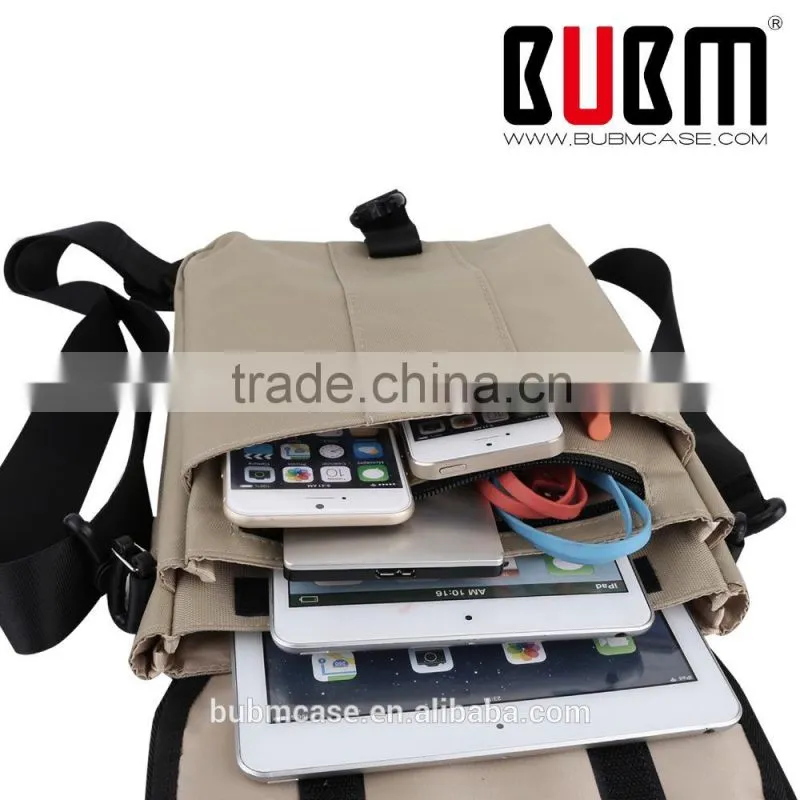 Beige tablet messenger bag for men 10.1 inch tablet case shockproof case for tablet