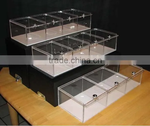 clear acrylic store food box for supermarket