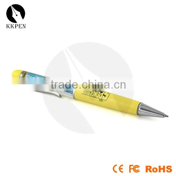 KKPEN Unique design promotional plastic floating pen refill with click action