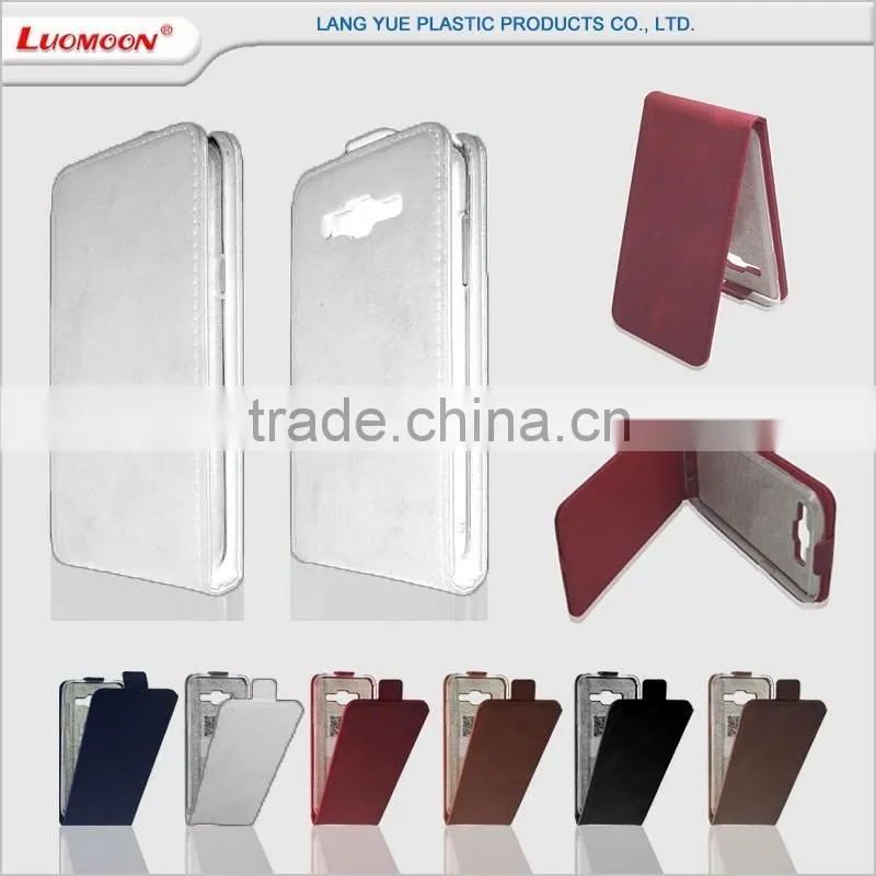 flip up and down pu leather case Litchi pattern transparent TPU back cover for huawei mate p8