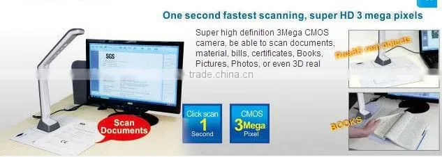 S300P Portable Scanner HD Automatic Paper High Speed Scanner Commercial Files Photos Card Scanning