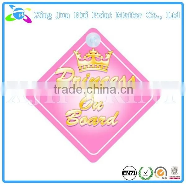 CMYK Print Car Sign Board Baby On Board Sign