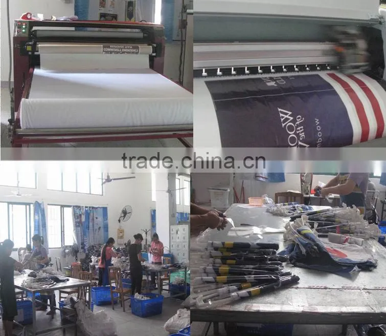 Hot sell custom decorative feather flag free standing with poles for sale