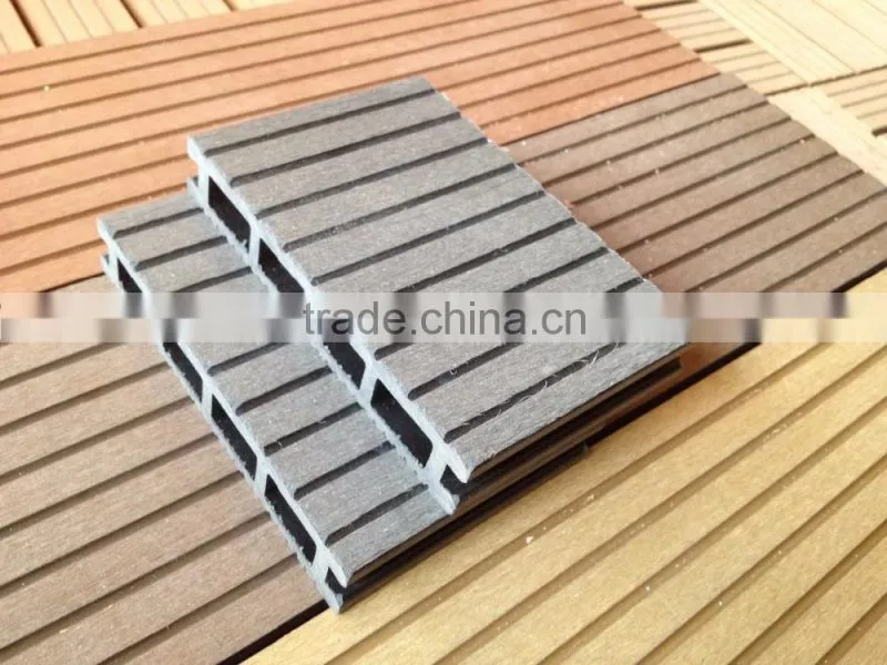 WPC outdoor decking flooring with waterproof/firefroof features