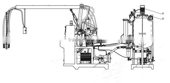 High pressure polyurethane spray foam machine