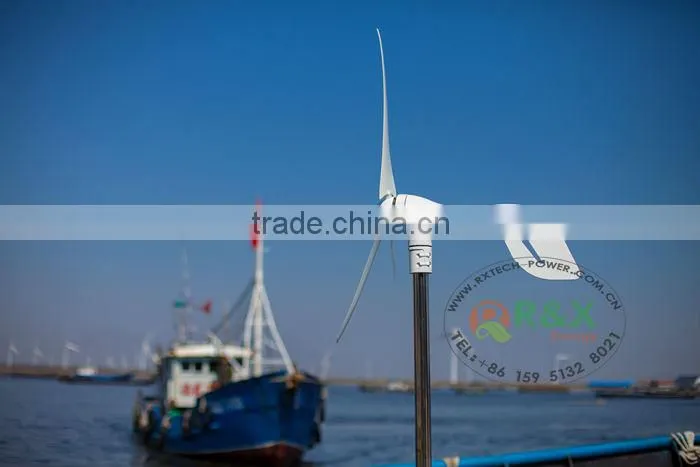 Horizontal wind turbine windmill. Combine with MPPT build in controller.