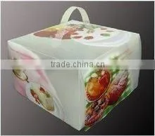 customized folding plastic packaging box for cake