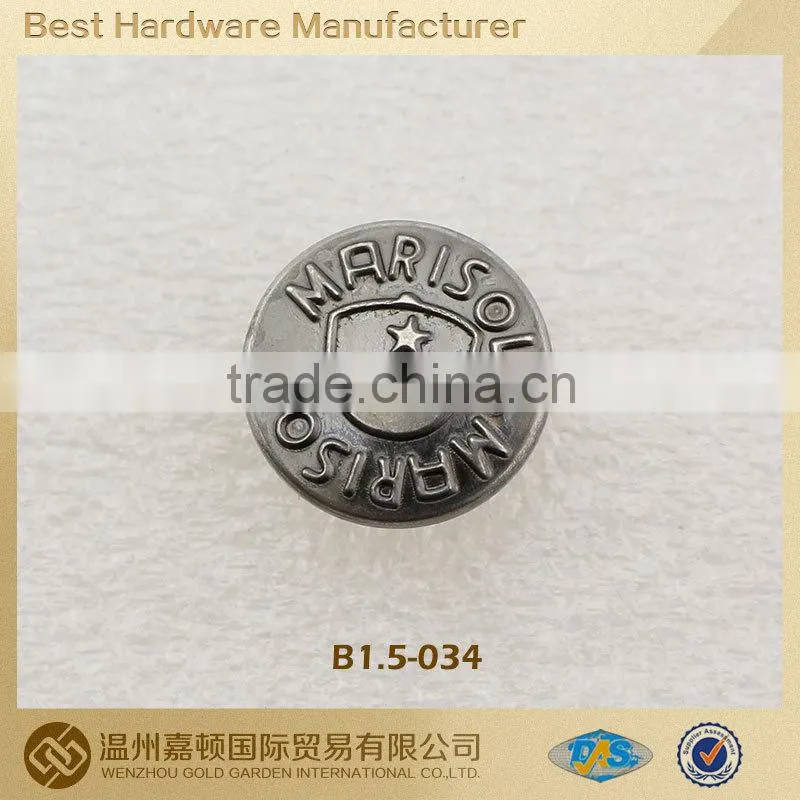 metal buttons for jackets,Snap Button Cap, various designs customized