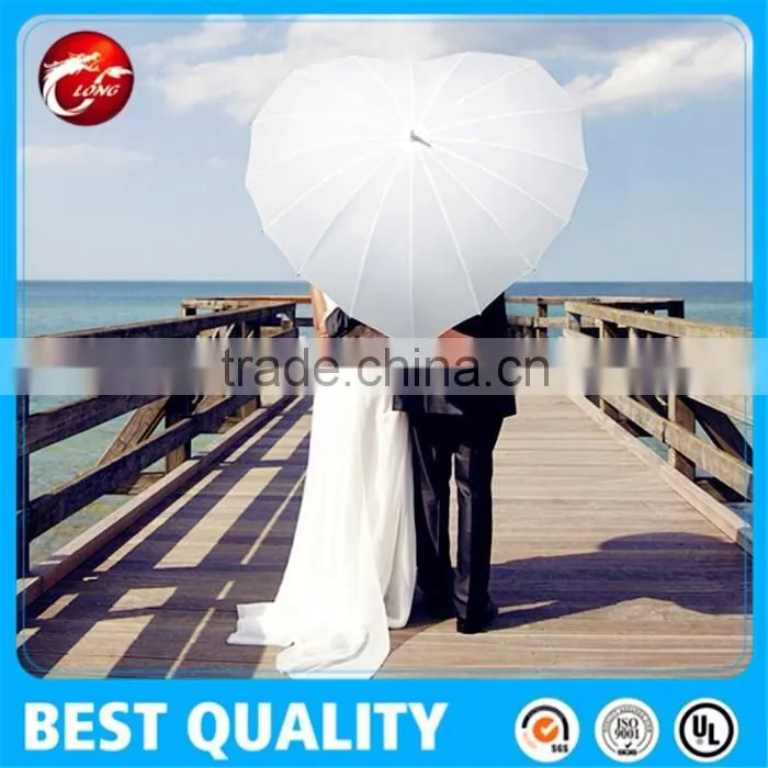 wedding decoration heart umbrella customized