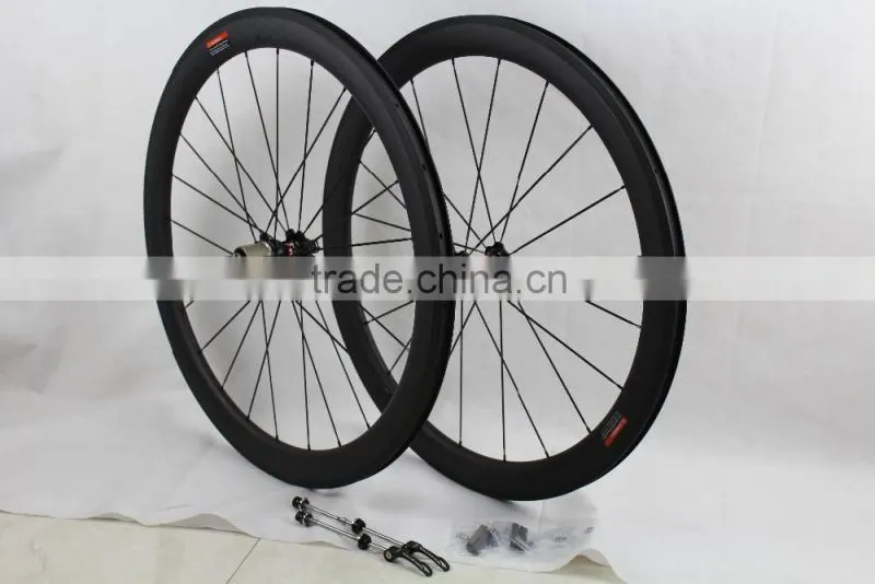 60 mm famous FWD V brake covers carbon spoke wheels ,700c spoke carbon road bike wheels