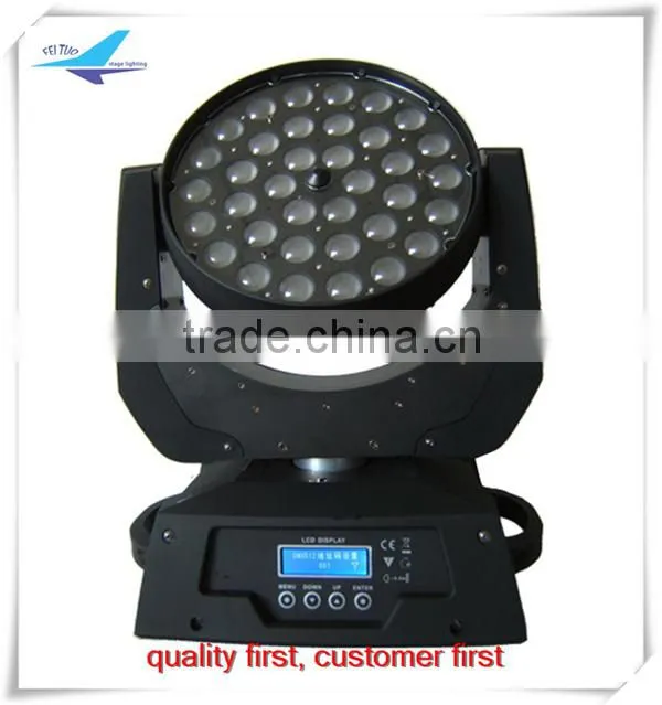 moving led dj lights 36*18w rgbwa uv 6 in1 led moving head zoom,led moving head
