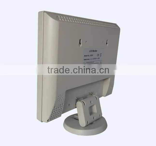 White 12" inch Touch Screen Monitor LCD VGA