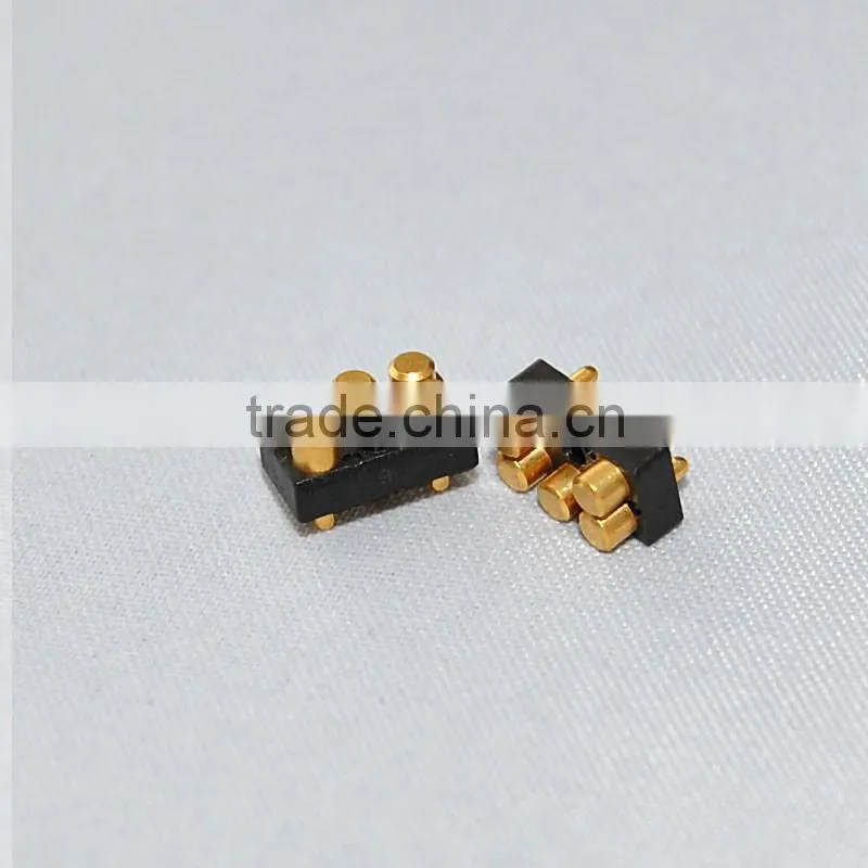 Male Gender and PCB Application 4 pin Pogo Battery Connector