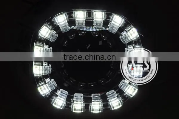 2014 Factory Hot Sale Square LED angel eyes for car H4 bixenon projector lens