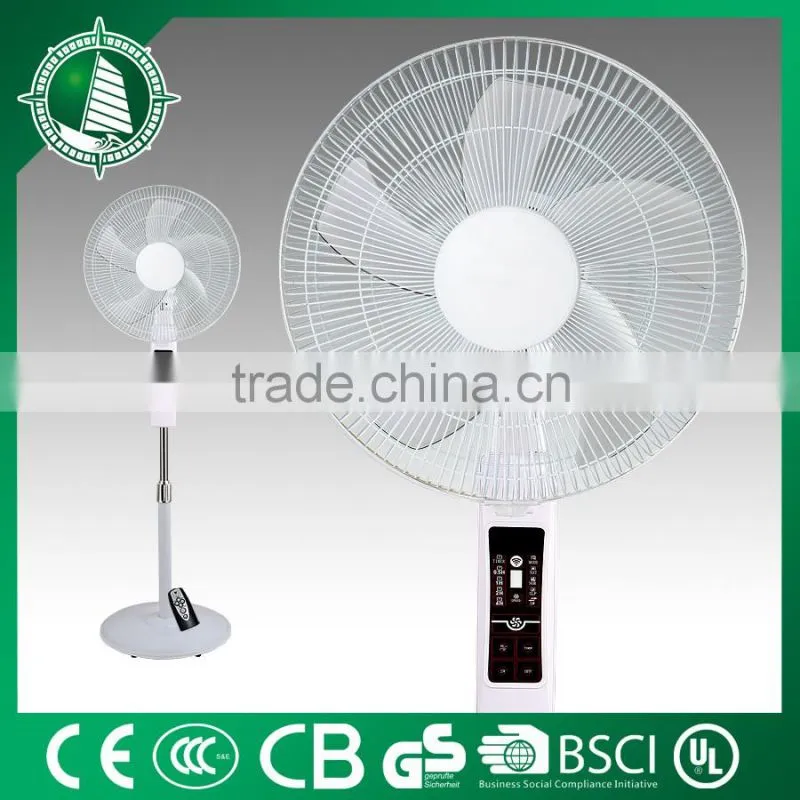 220V ABS stand fan round base electric fan supplier