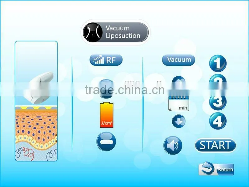 Stand Body Shaping Cavitation/Vacuum/RF Spa Slimming Equipment