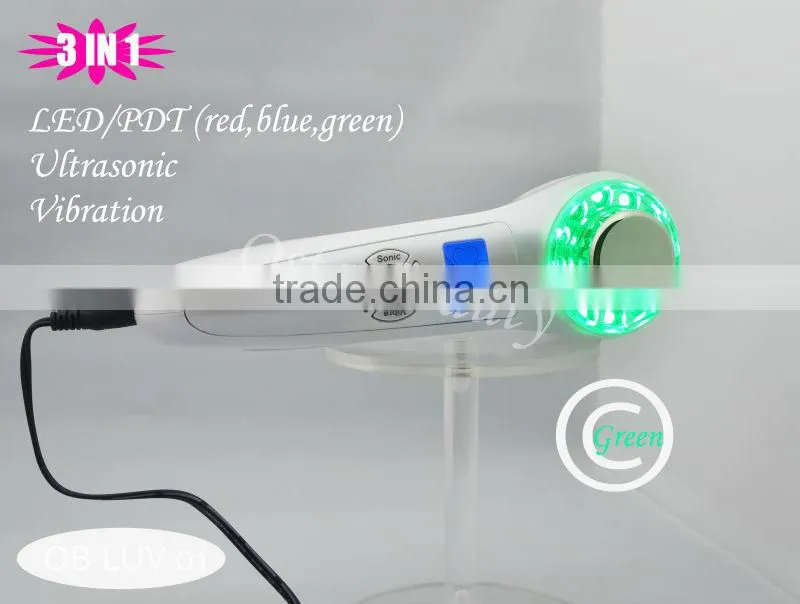 home use ultrasound photon led light skin care product LUV 01