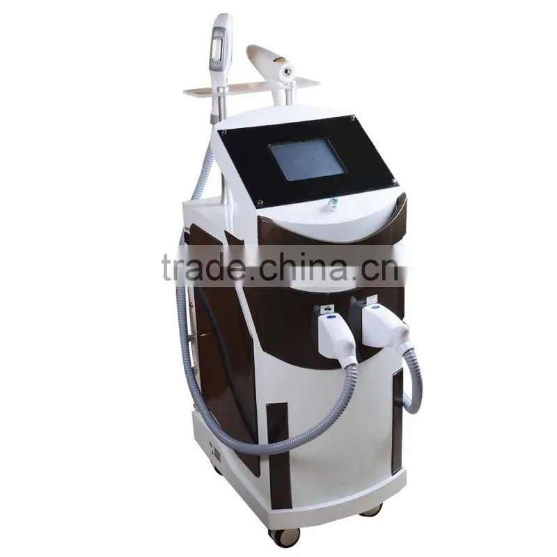 Multifunctional beauty equipment! Yag laser tattoo removal/ipl laser hair removal/rf face lifting machine