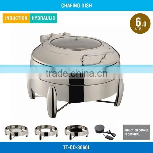 Buffet Dishes - 6 L, Glass Cover, Hydraulic Hinge, TT-CD-3060L