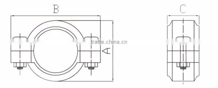 duoling FRP tractor coupling ss316 pipe