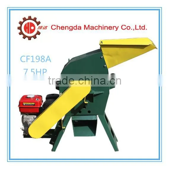 Simple operation diesel engine driving hammer mill for wood chips/straw hammer mill for sale