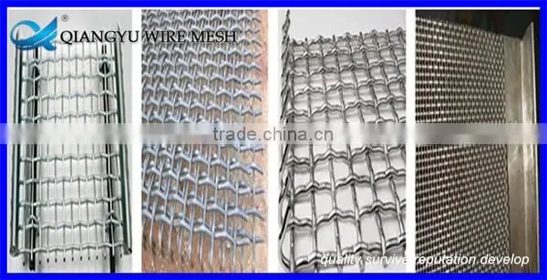 mining sieving crimped wire mesh for stone crusher screen factory