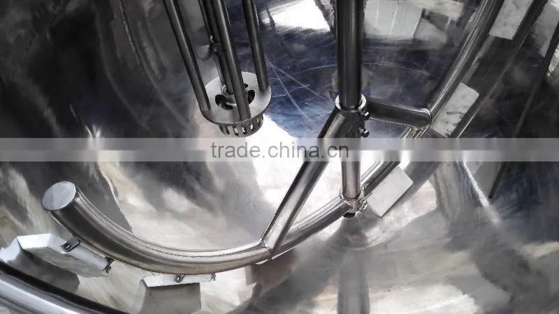 Stainless steel popular wenzhou 150L industrial steam heating double jacket kettle