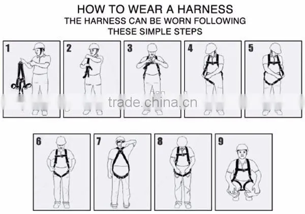 Construction Full Body Harness Industrial Safety Belt