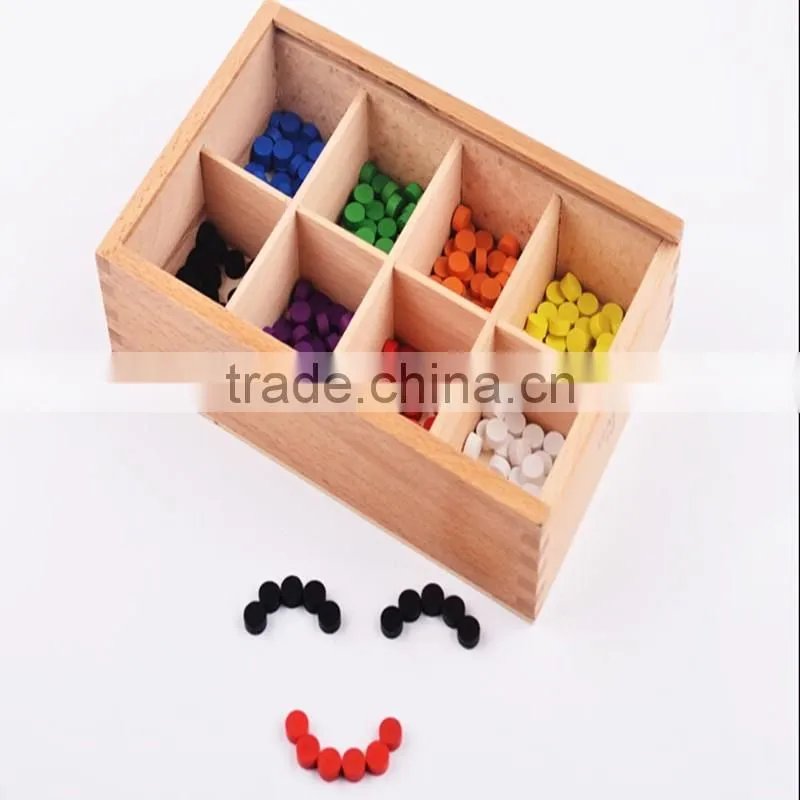 Kids wooden educational toy Froebel set with 15 types teaching AIDS