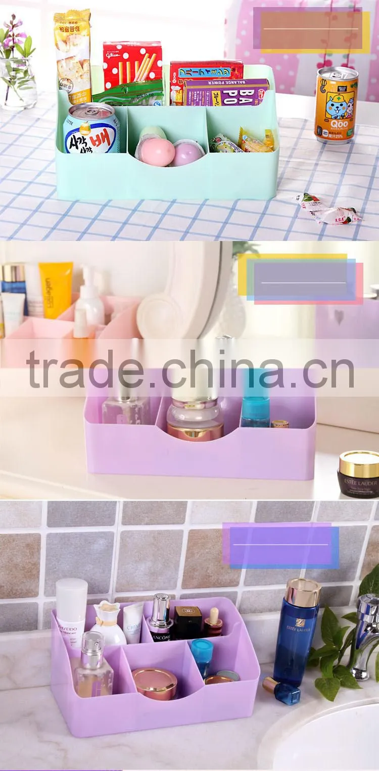 plasitc Cute Stationery Storage Box Desk Organizer Cosmetic box