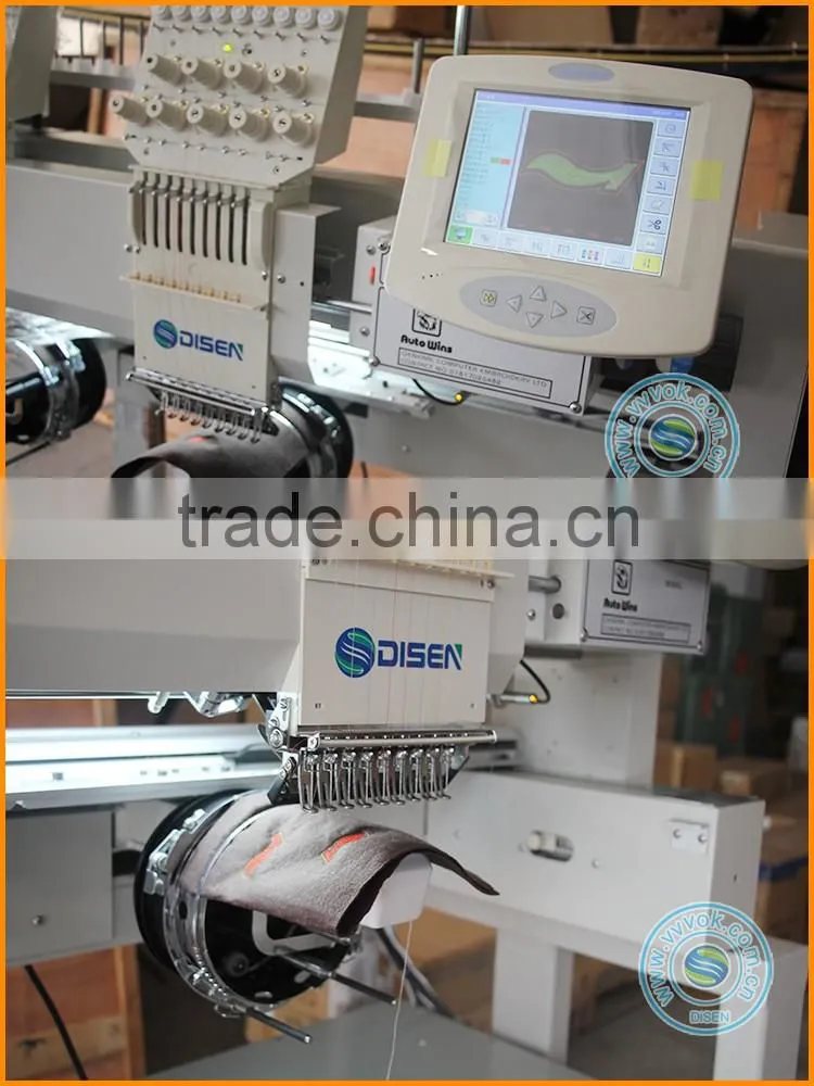 Domestic custom logo germany digital cnc cross stitch saree quilting leather bed sheets hat 4 heads embroidery machine for sale