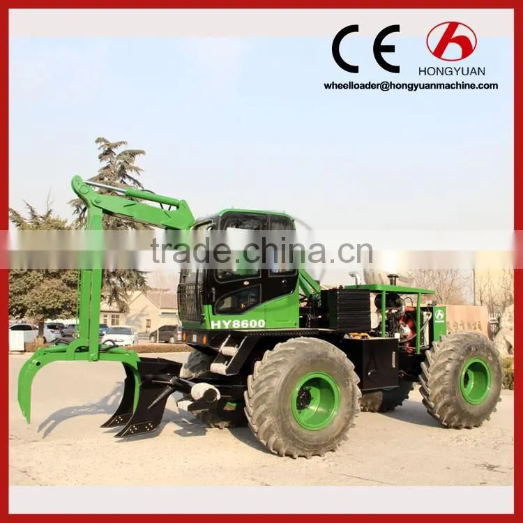 HY8600 high capacity 1t 4 wheel drive sugarcane loader/wheel drive