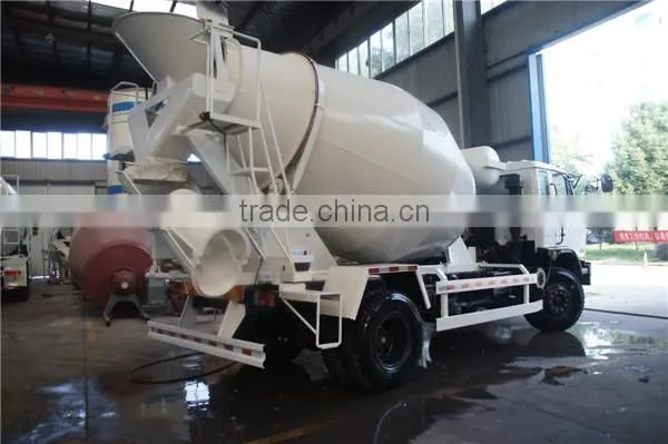 190hp dongfeng 4x2 6m3 small concrete mixer truck