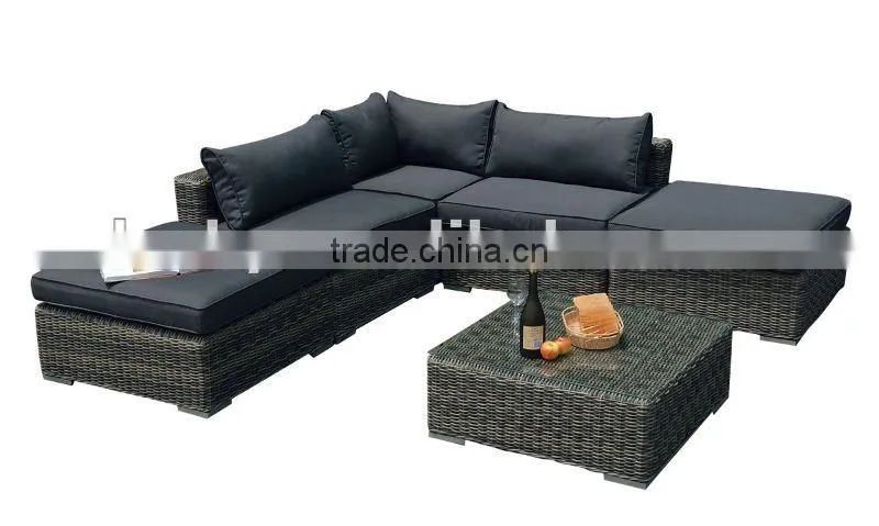 Rattan garden sofa