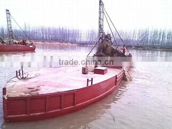 90cbm self-propelled sand floating barges/boats