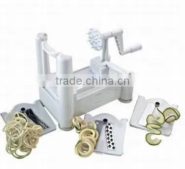 Plastic Spiral Vegetable Slicer 3 in 1/ Manual Vegetable Slicer/Fruit Slicer Machine