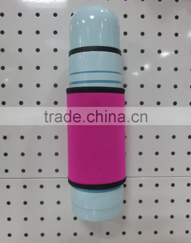Neoprene Cup Bottle Sleeve With Magnet And Carabina