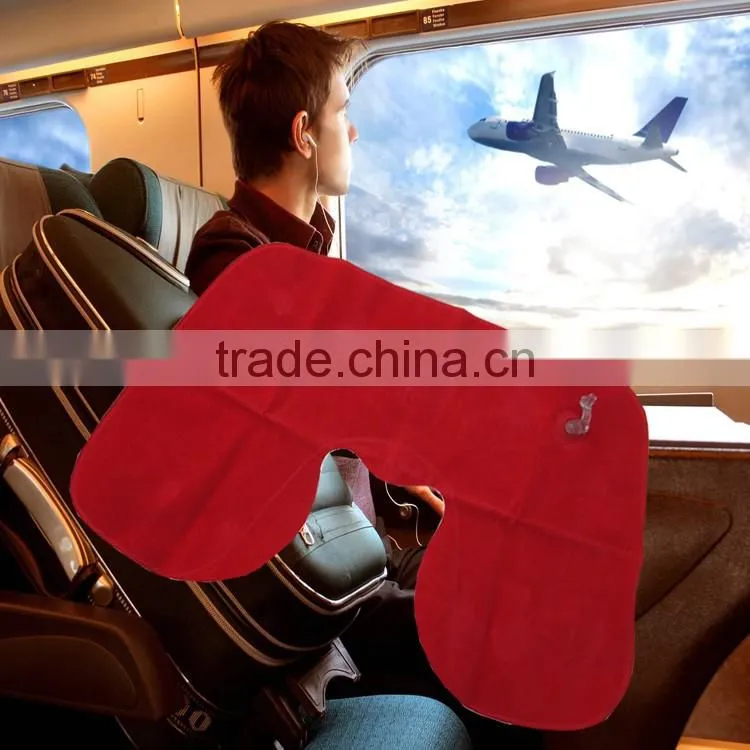 NEW Cheap and eco-friendly inflight sleeping set inflatable travel neck pillow
